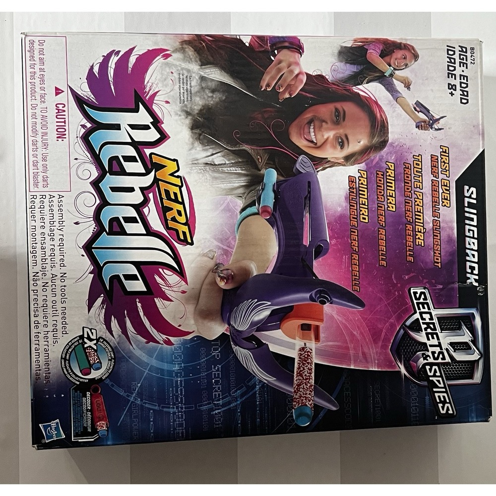 Nerf Rebelle Secrets & Spies SLINGBACK Dart Blaster Hasbro 2014 SEALED & NEW